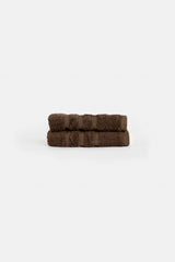 Caressa Hand Towels-100% Cotton-Coffee