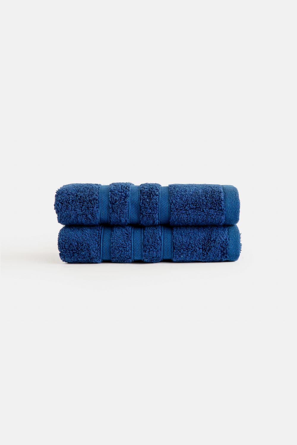 Caressa Hand Towels-100% Cotton-Deep Blue