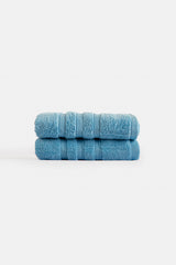 Caressa Hand Towels-100% Cotton-Peacock Blue