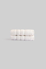 Caressa Hand Towels-100% Cotton-Optical White