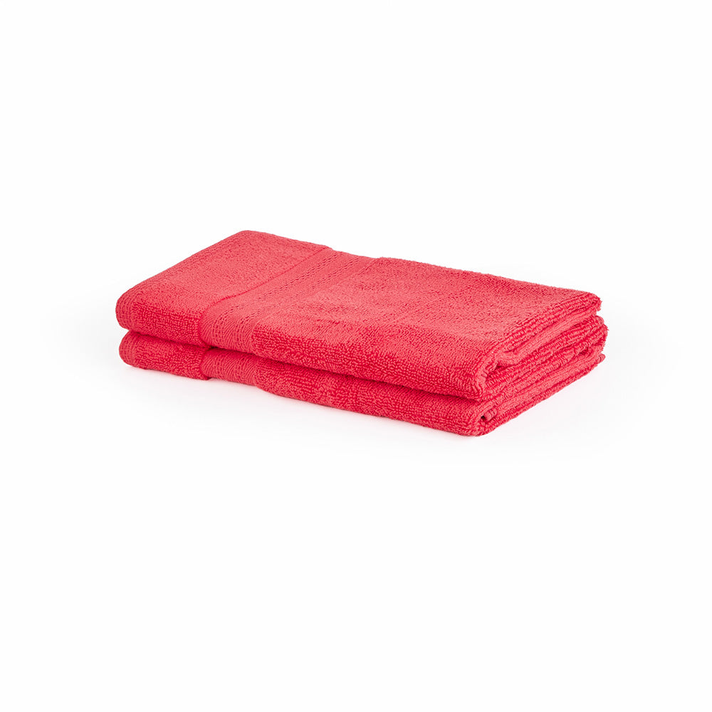 Be-Bold Face Towels 100% Cotton - Red
