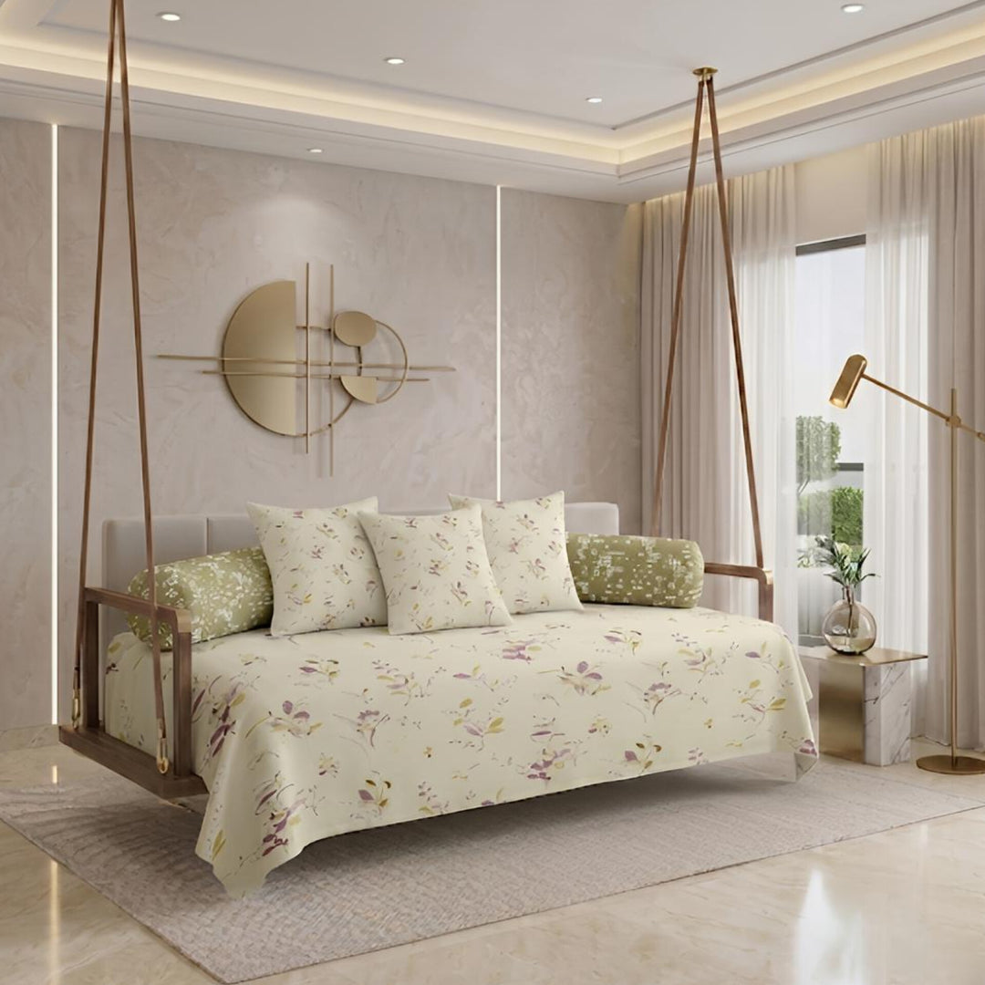Satrangi Royal Diwan Set – Elegant, Colorful & Premium Comfort- 200TC