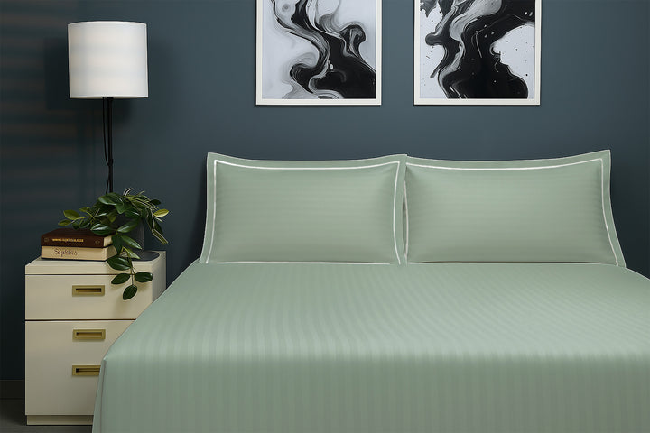 Bedcetera Lattice King Size Solids Bedsheet  Ivory color