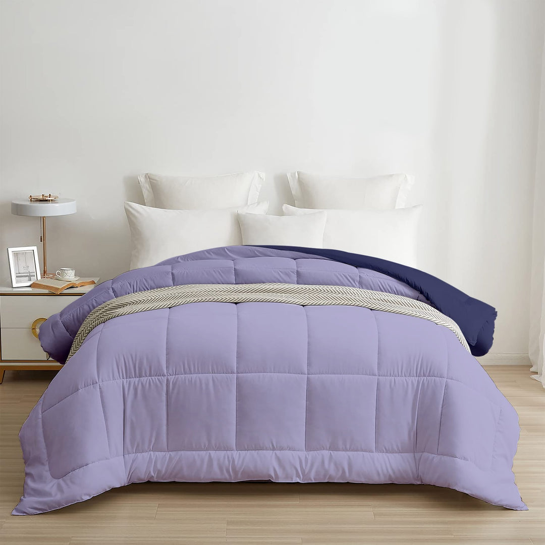 Lavender & Blueberry Reversible Single Comforter – Dreamy Duo