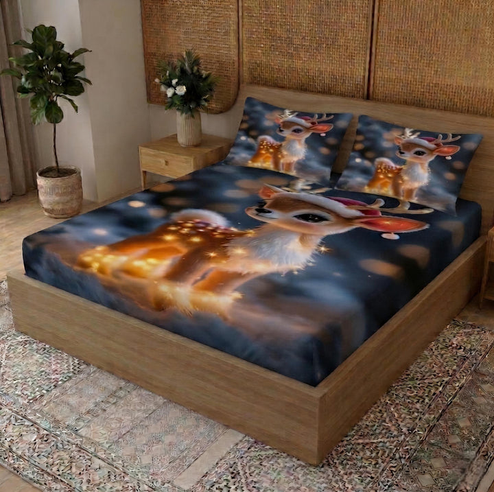 Bedcetera Royal Stallion Fantasy  Printed Bedsheet Set (King Size) 🐎✨