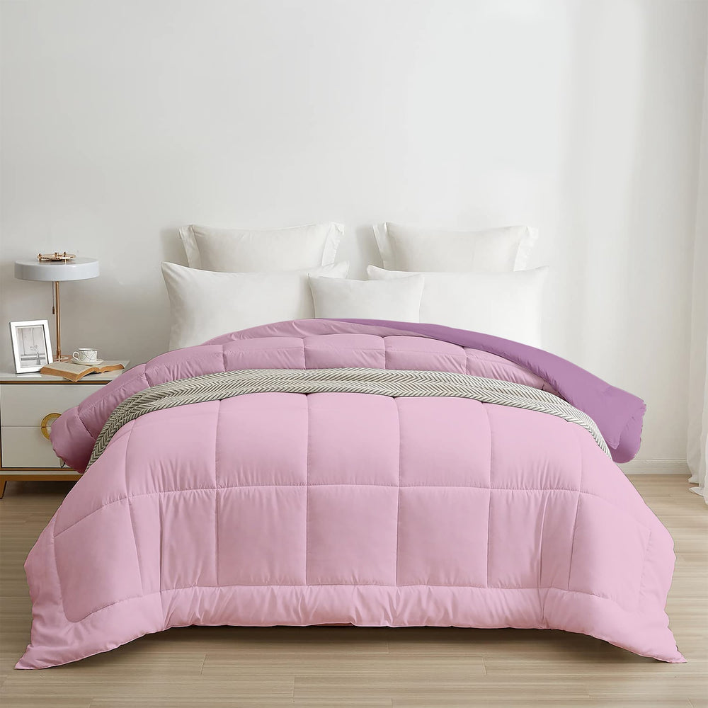 Plum & Lilac All Season Reversible Single Comforter
