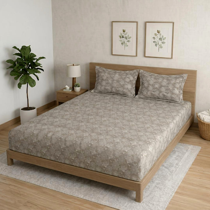 300 TC Cotton Bedsheets – Regalia  Premium Collection | Valentine | Oak