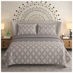 Satin Dreamz King Size Bedsheet Set | 300 Thread Count Premium Cotton Bedsheet