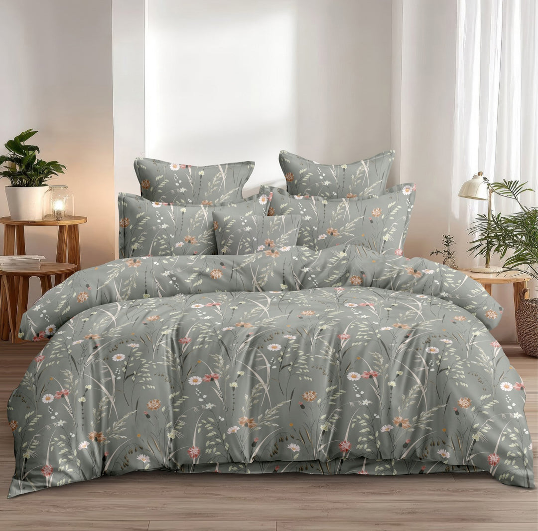 Fabella Double Size Floral Bedsheets – Ultra Soft, Cotton Like Comfort