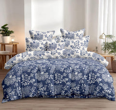 Fabella Double Size Floral Bedsheets – Ultra Soft, Cotton Like Comfort
