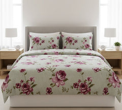 Fabella Double Size Floral Bedsheets – Ultra Soft, Cotton Like Comfort