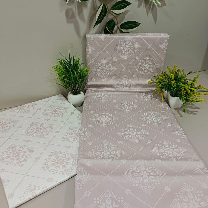 Royale King-Size Bedsheet | 100% Cotton | 250 TC Percale | Soft & Durable | Dusty Rose Colour