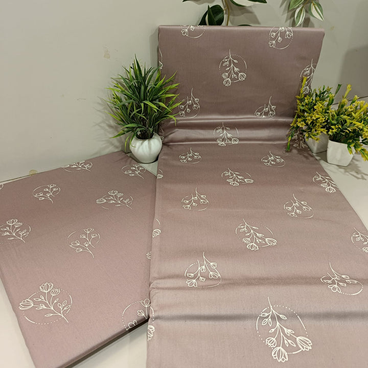 Luxe Loom King-Size Bedsheet  100% Cotton | 210 TC Sateen | Smooth & Silky Feel | Dusty Pink
