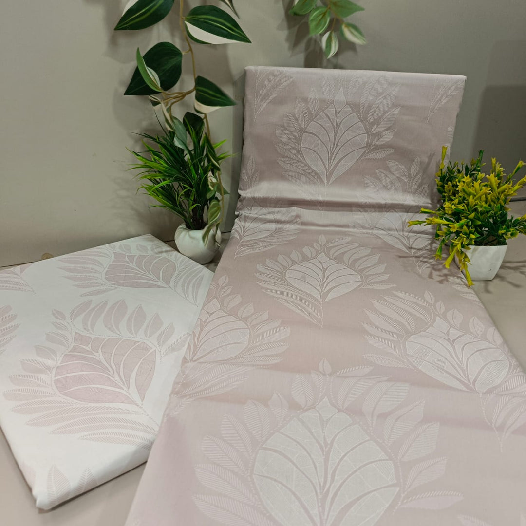 Royale King-Size Bedsheet | 100% Cotton | 250 TC Percale | Soft & Durable | Blush Pink Colour
