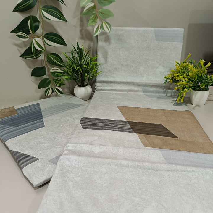 Satin Touch King Size Premium Bedsheet  | 100% Cotton |  300 TC Sateen | Smooth & Silky Feel |  Brown
