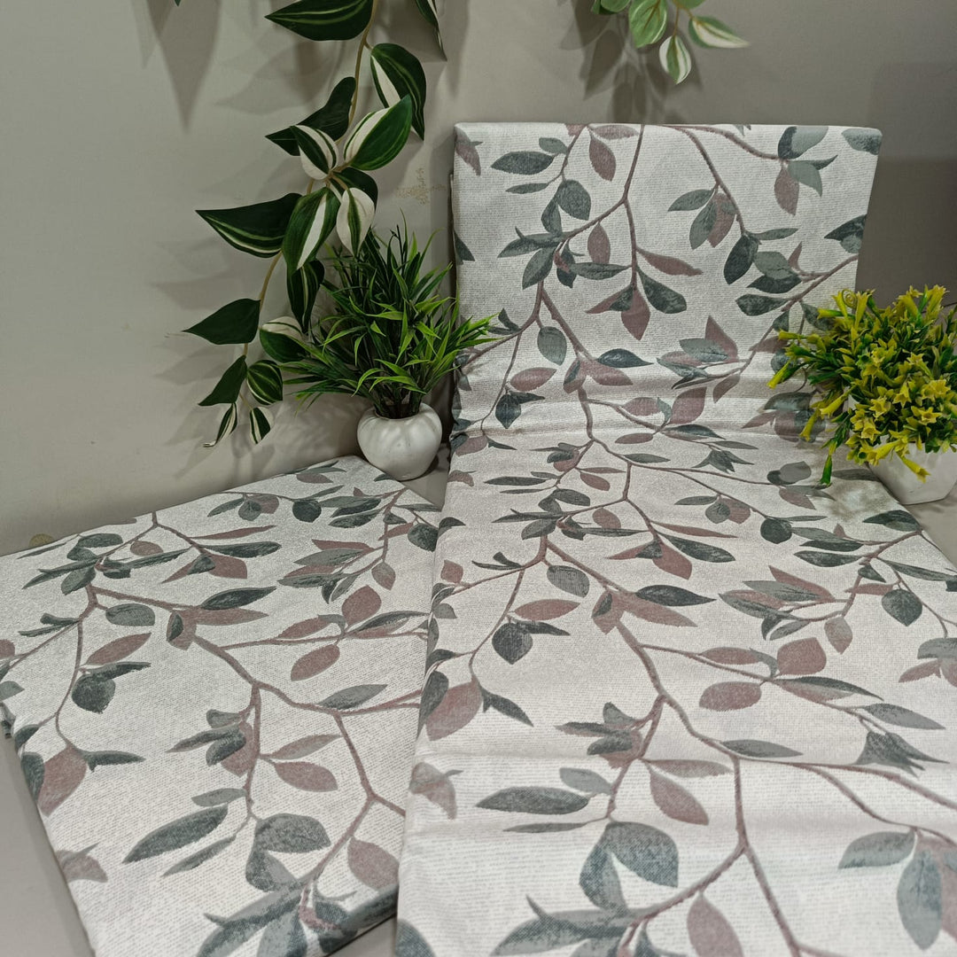 Luxe Loom King-Size Bedsheet  100% Cotton | 210 TC Sateen | Smooth & Silky Feel | Muted Green Floral