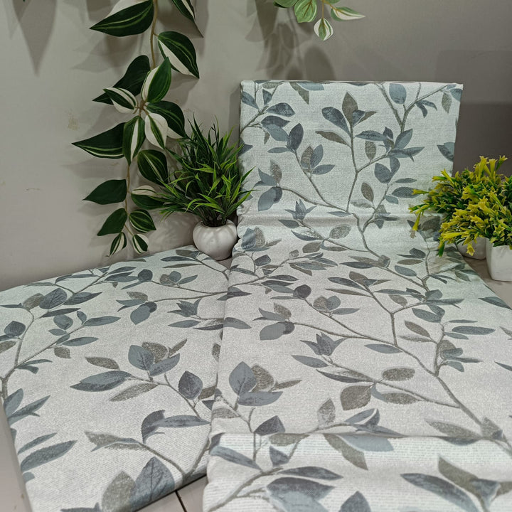 Luxe Loom King-Size Bedsheet  100% Cotton | 210 TC Sateen | Smooth & Silky Feel | Grey Floral