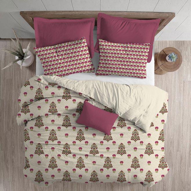 myTrident Earth Lover King Bedsheet – Gulab