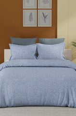 Raymond Home King Bedsheet sky blue