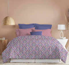 myTrident Dusk & Dawn Queen Bedsheet – Anna Purple
