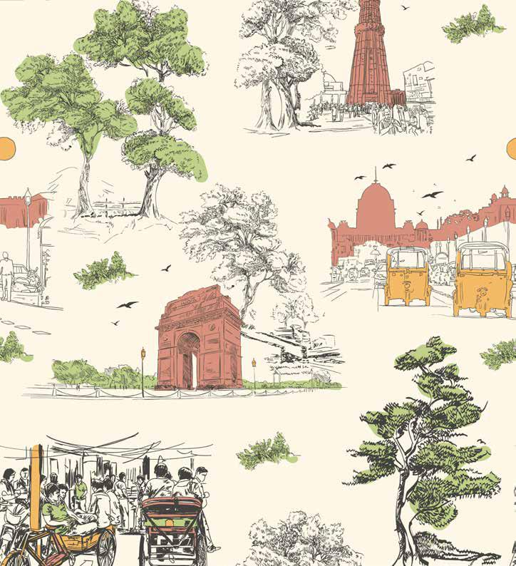 My Trident – Atulya Bharat King Bedsheet Collection - Dilwalo Ka Dilli