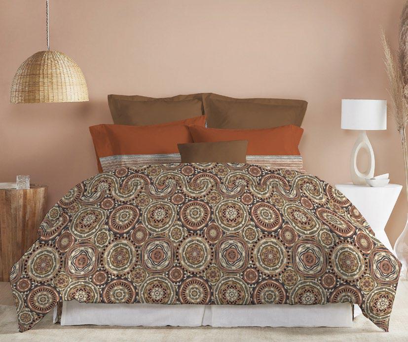 Trident Dusk & Dawn Queen Bedsheet – Blair Red