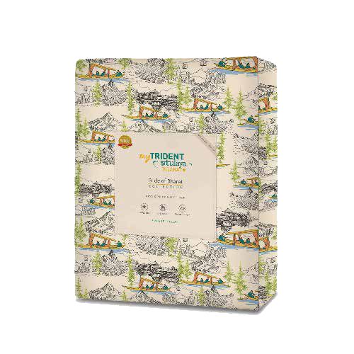 My Trident – Atulya Bharat King Bedsheet Collection - Kashmir ki kali