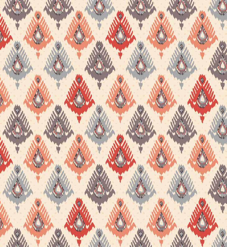 Trident Dusk & Dawn Queen Bedsheet –  Bacon Red