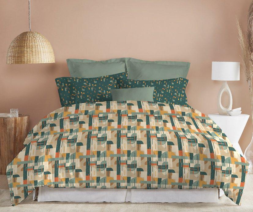 Trident Dusk & Dawn Queen Bedsheet – Brooke Blue