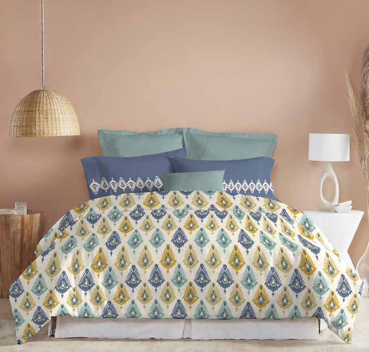 Trident Dusk & Dawn Queen Bedsheet –  Beacon Yellow