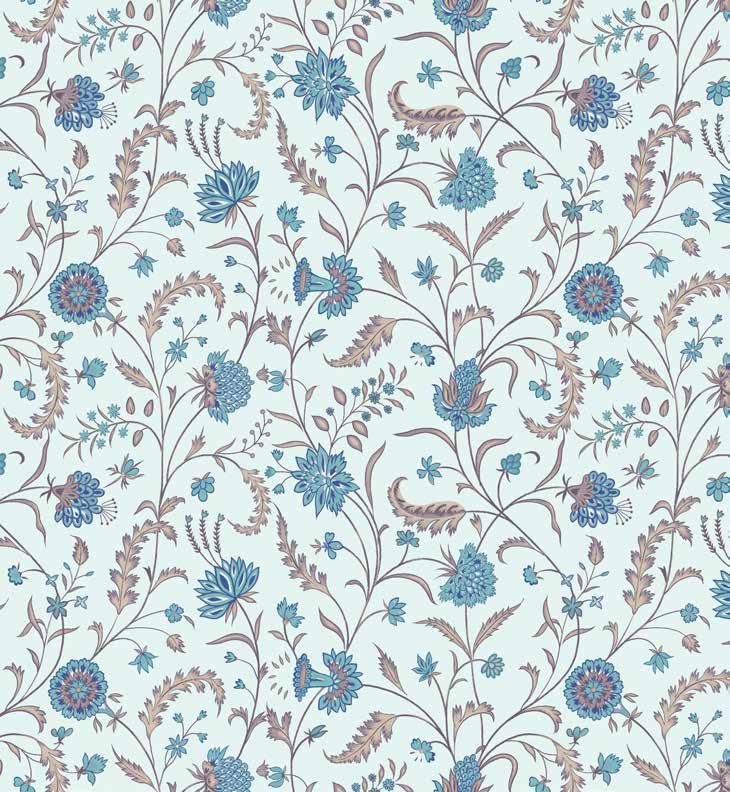 Trident Dusk & Dawn Queen Bedsheet –  Coromandel Blue