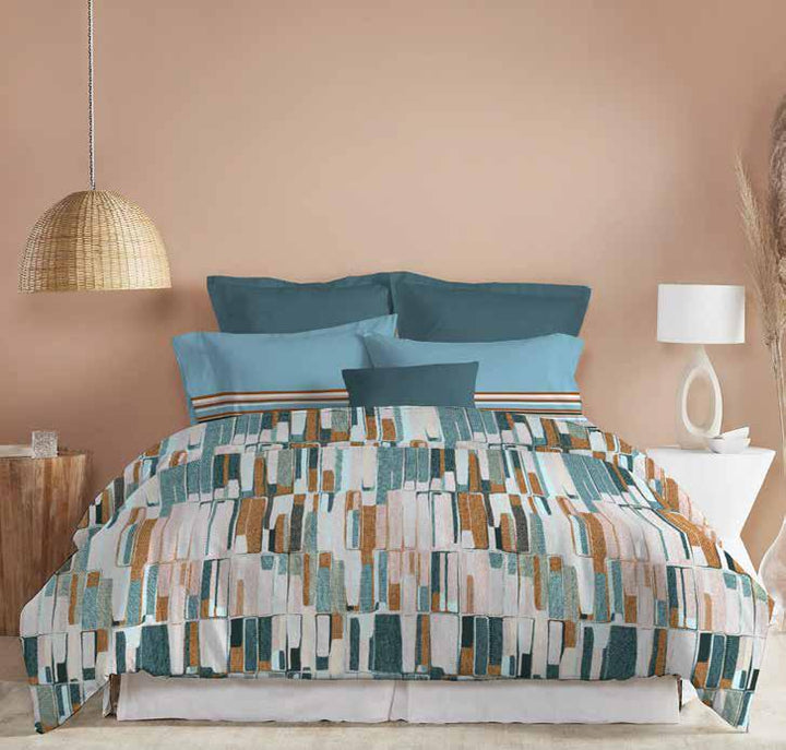 Trident Dusk & Dawn Queen Bedsheet –  Crossroads Blue