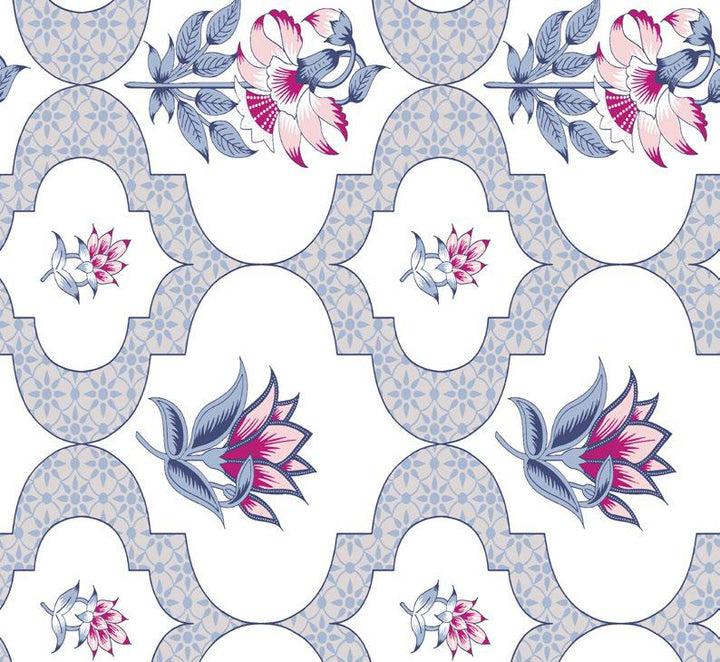 Trident Dusk & Dawn Queen Bedsheet – Gulmohar Blue