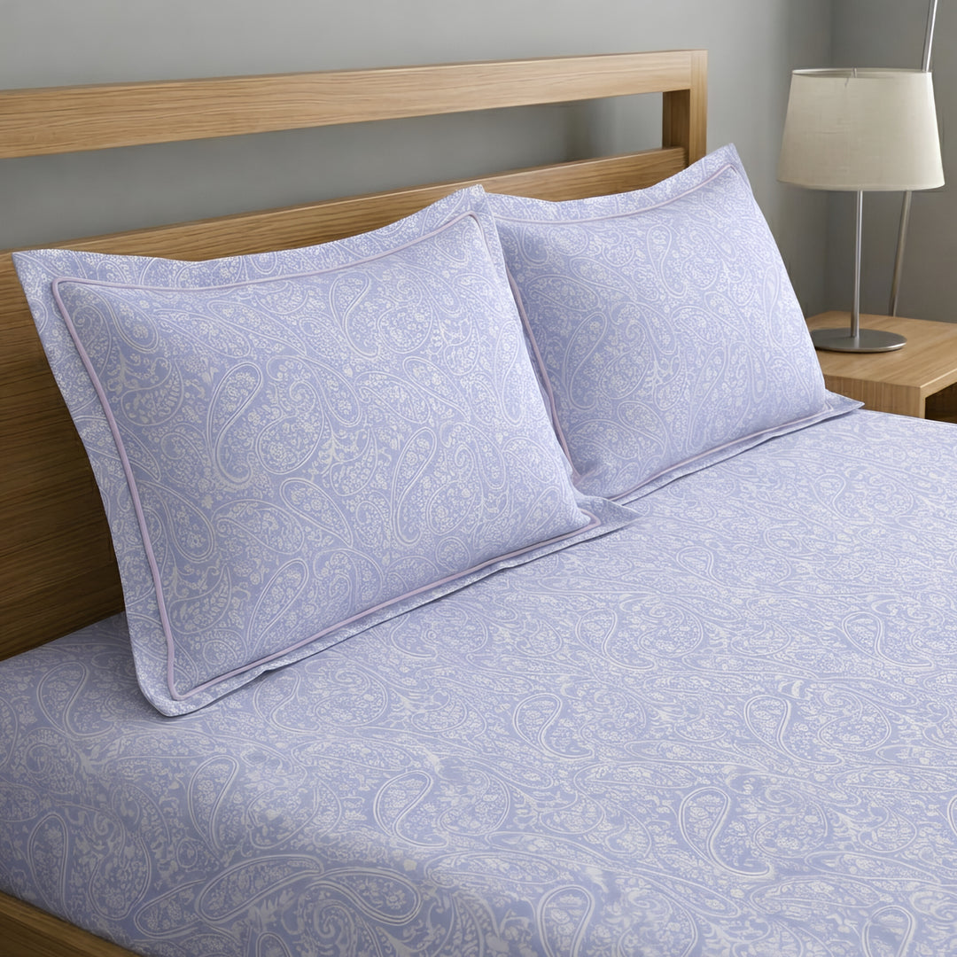 500 TC Cotton Bedsheets – Opulence Premium Collection | Viora | Lavender