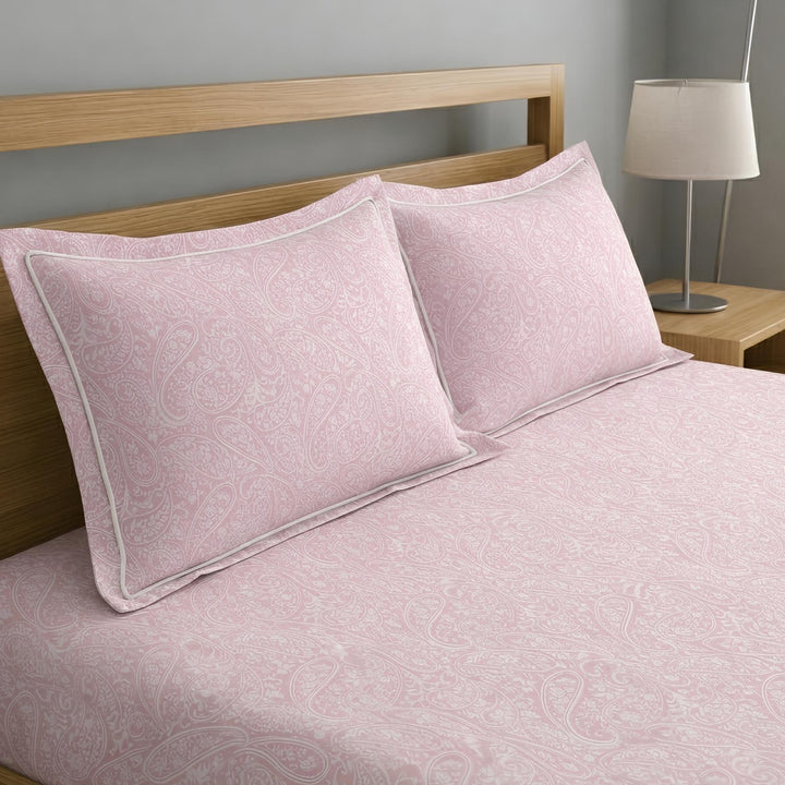 500 TC Cotton Bedsheets – Opulence Premium Collection | Viora | Pink