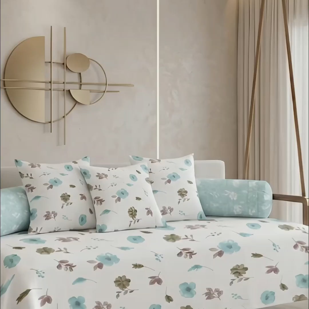 Satrangi Royal Diwan Set – Elegant, Colorful & Premium Comfort- 200TC