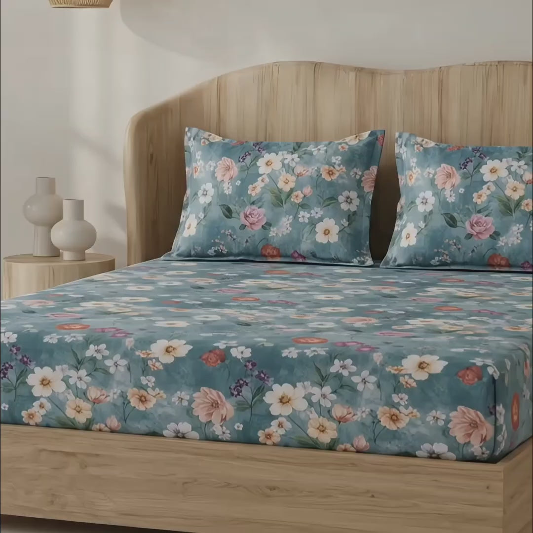 Fabella King Size Bedsheets – Ultra Soft, Cotton Like Comfort