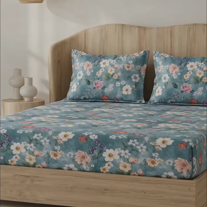 Fabella King Size Bedsheets – Ultra Soft, Cotton Like Comfort