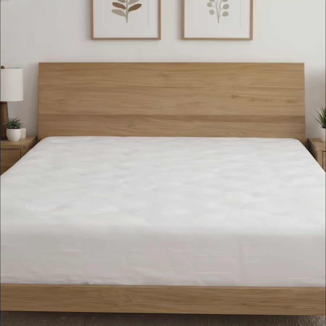500 TC Cotton Bedsheets – Opulence Premium Collection | Pure Petal | Blue Fog