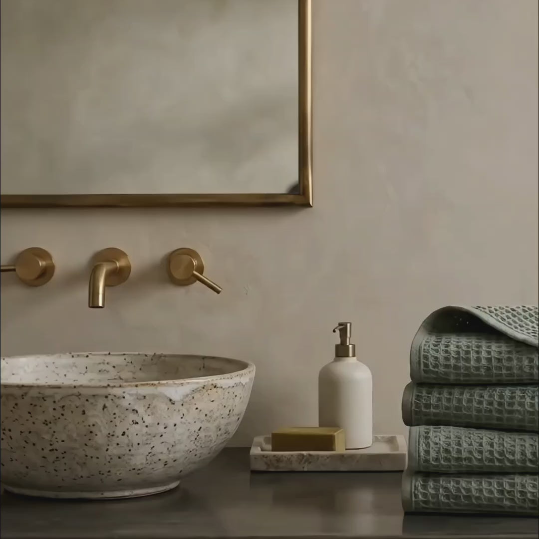 Premium Waffle Hand Towels – Soft, Absorbent & Quick-Dry Cotton-Silver