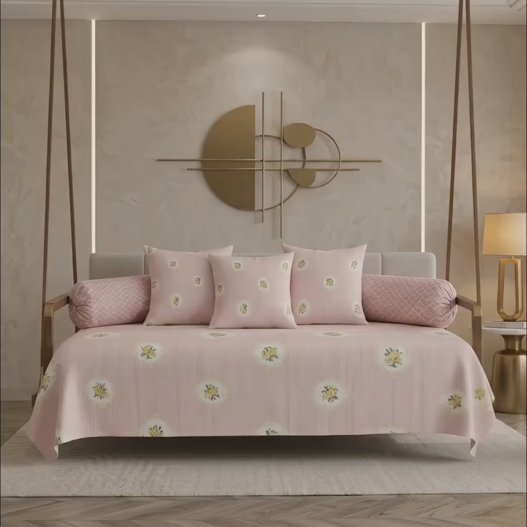 Satrangi Royal Diwan Set – Elegant, Colorful & Premium Comfort- 200TC