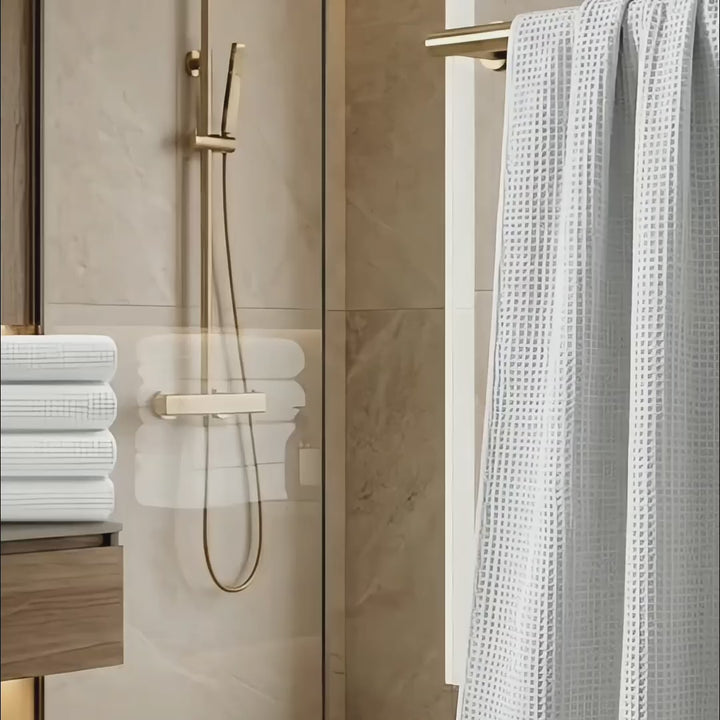 Premium Waffle Bath Towel Set of 2 – Soft, Absorbent & Quick-Dry Luxury Linen-White