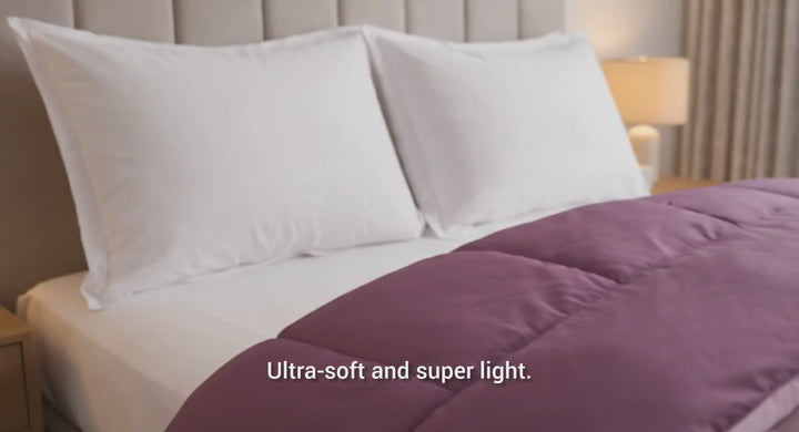 Plum & Lilac All Season Reversible Double Comforter