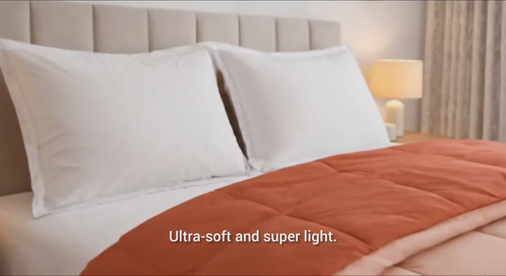 Peach & Terra Cotta  All Season Reversible Double Comforter