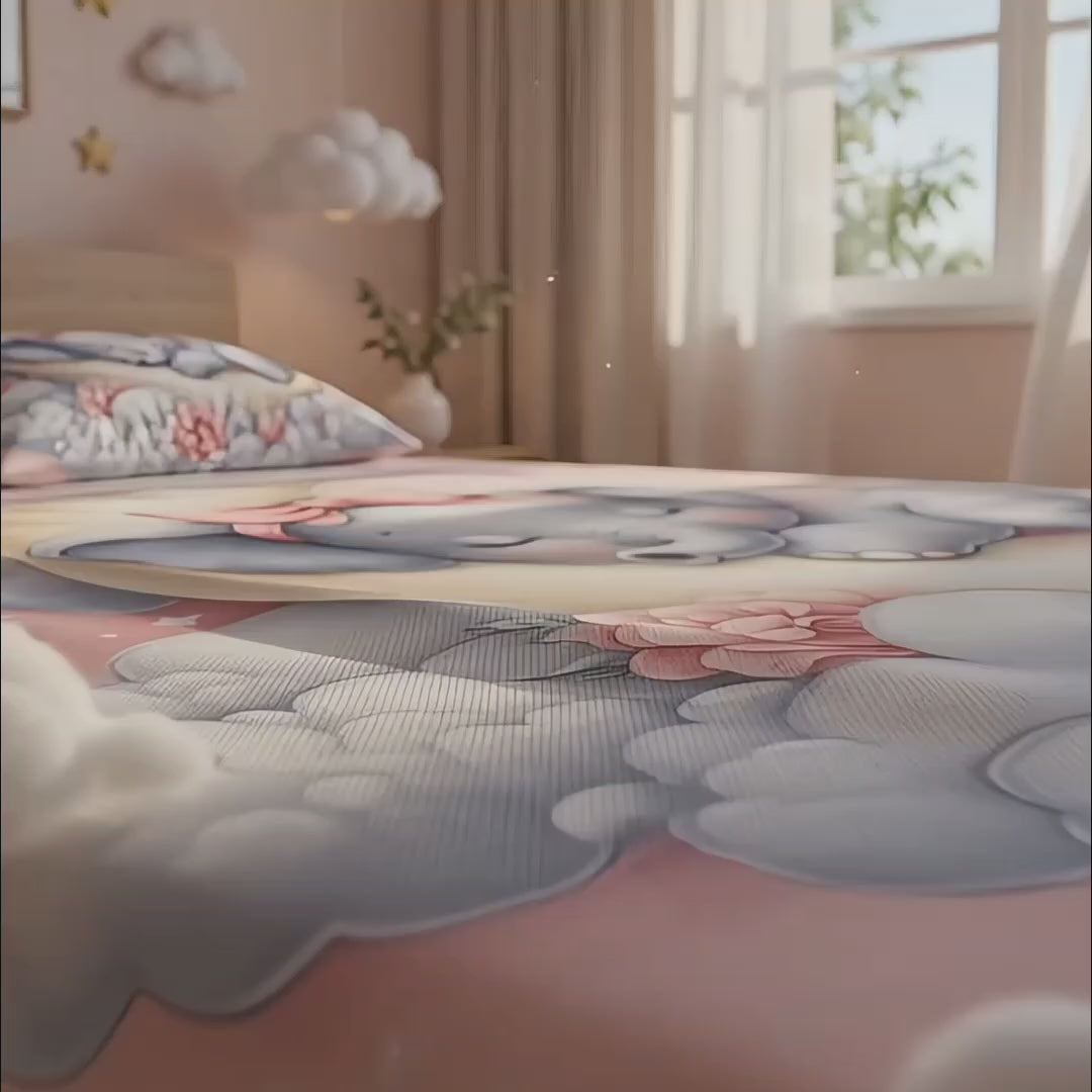 Elephant Theme Kids Bedding Set | Soft Touch Digital Print -Aura Print