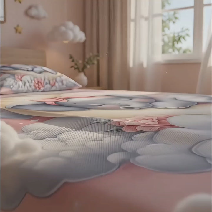 Elephant Theme Kids Bedding Set | Soft Touch Digital Print -Aura Print