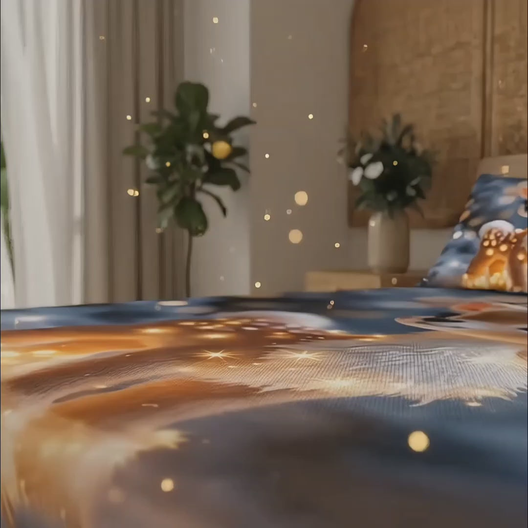 Bedcetera Royal Stallion Fantasy  Printed Bedsheet Set (King Size) 🐎✨