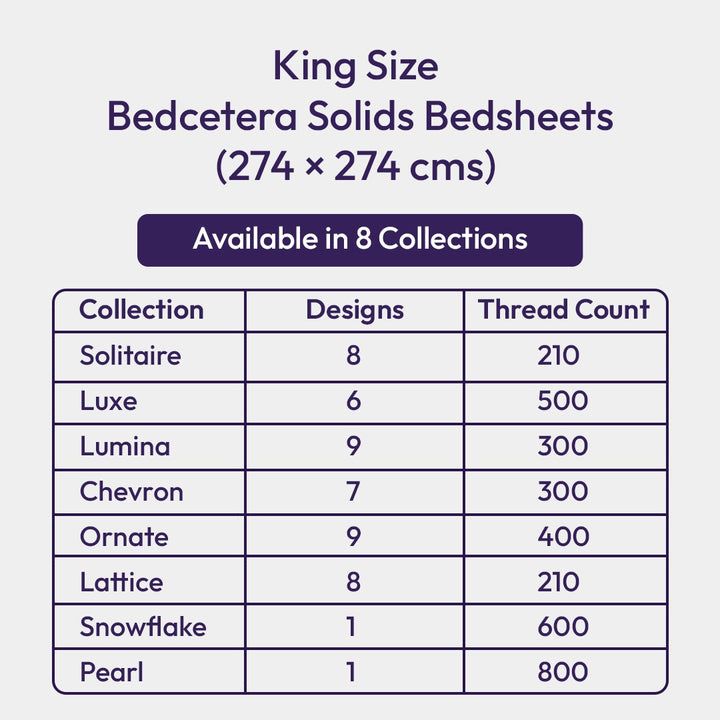 Bedcetera Lumina King Size Solids Bedsheet Dusty Rose